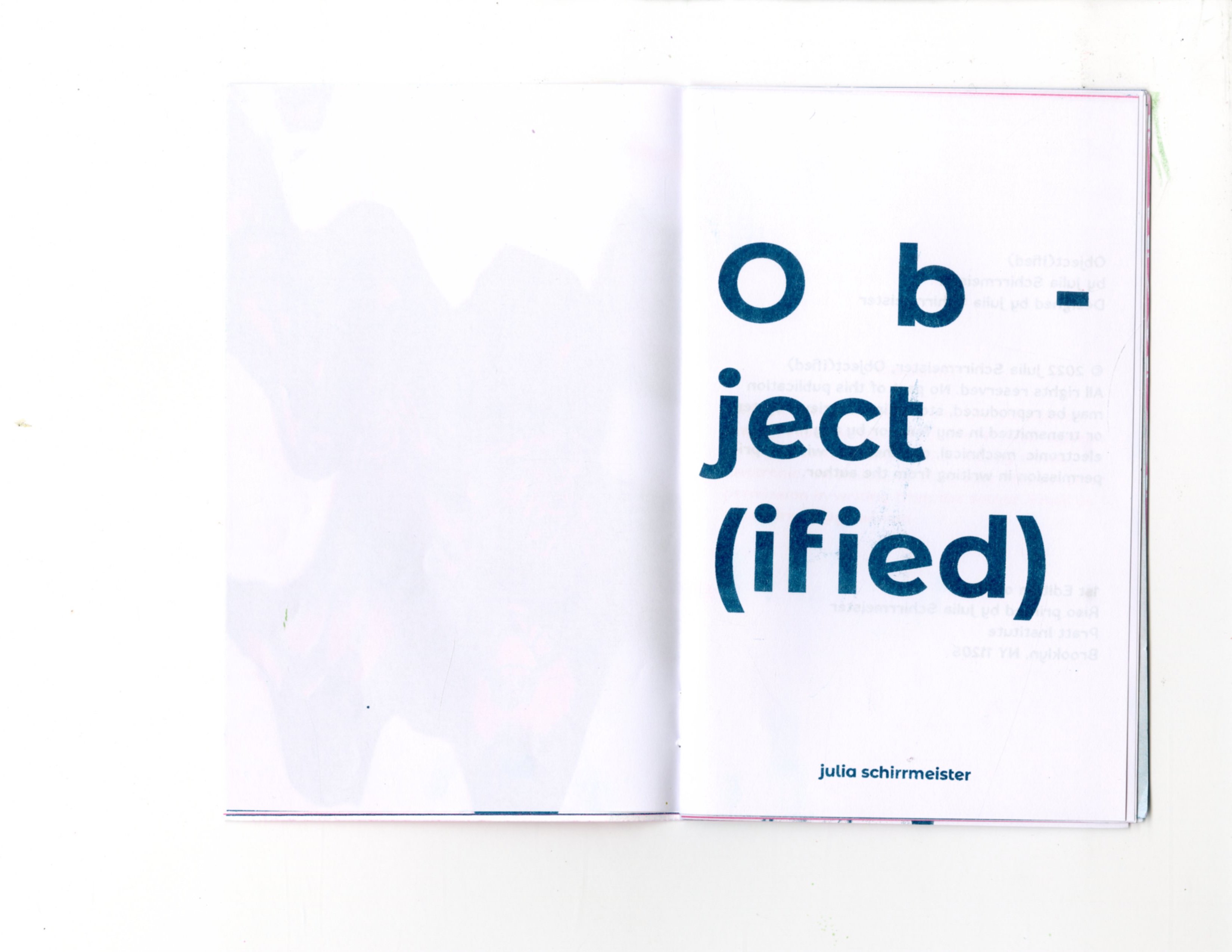 Object(ified) zine spread 03
