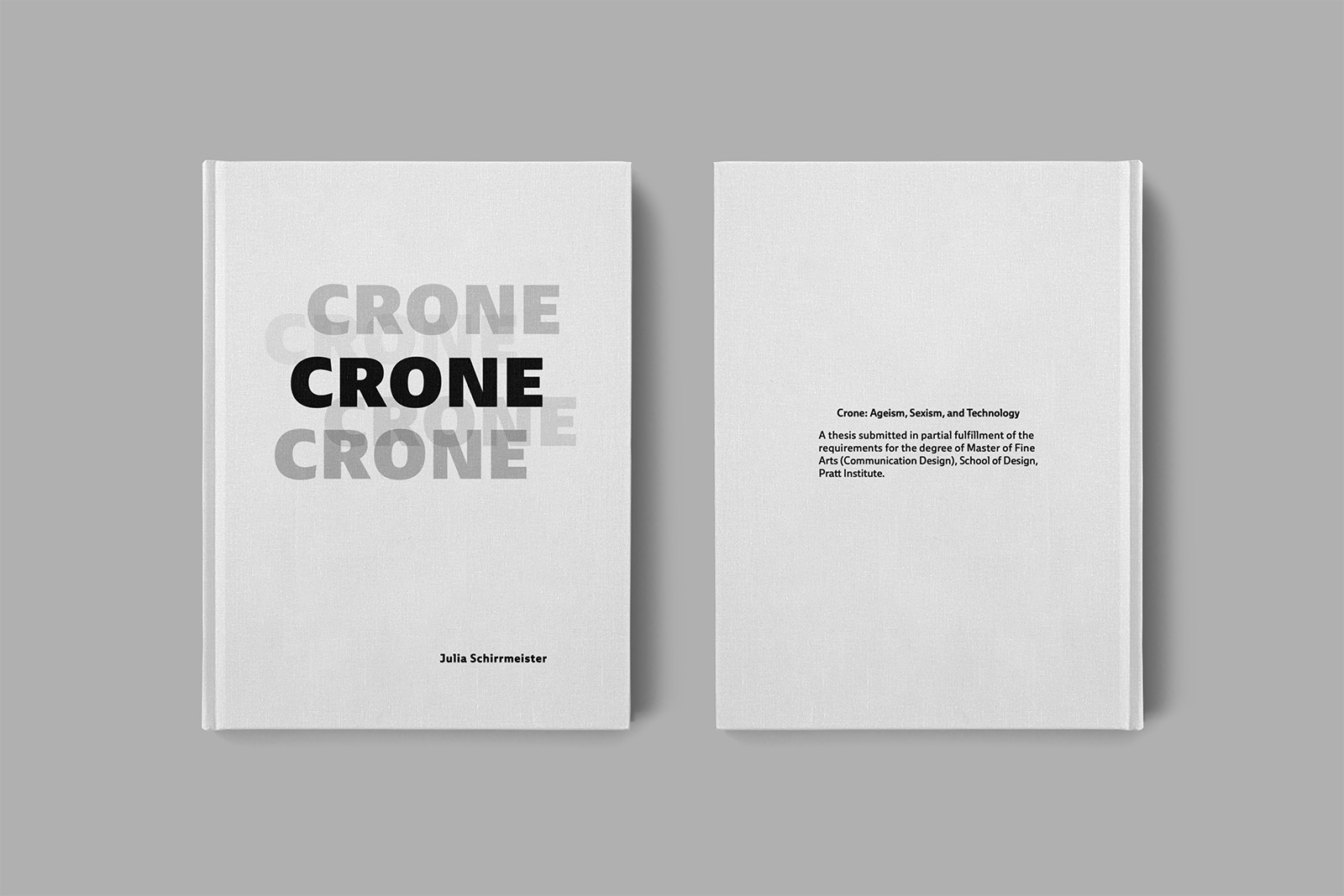 Thesis book covers mockup