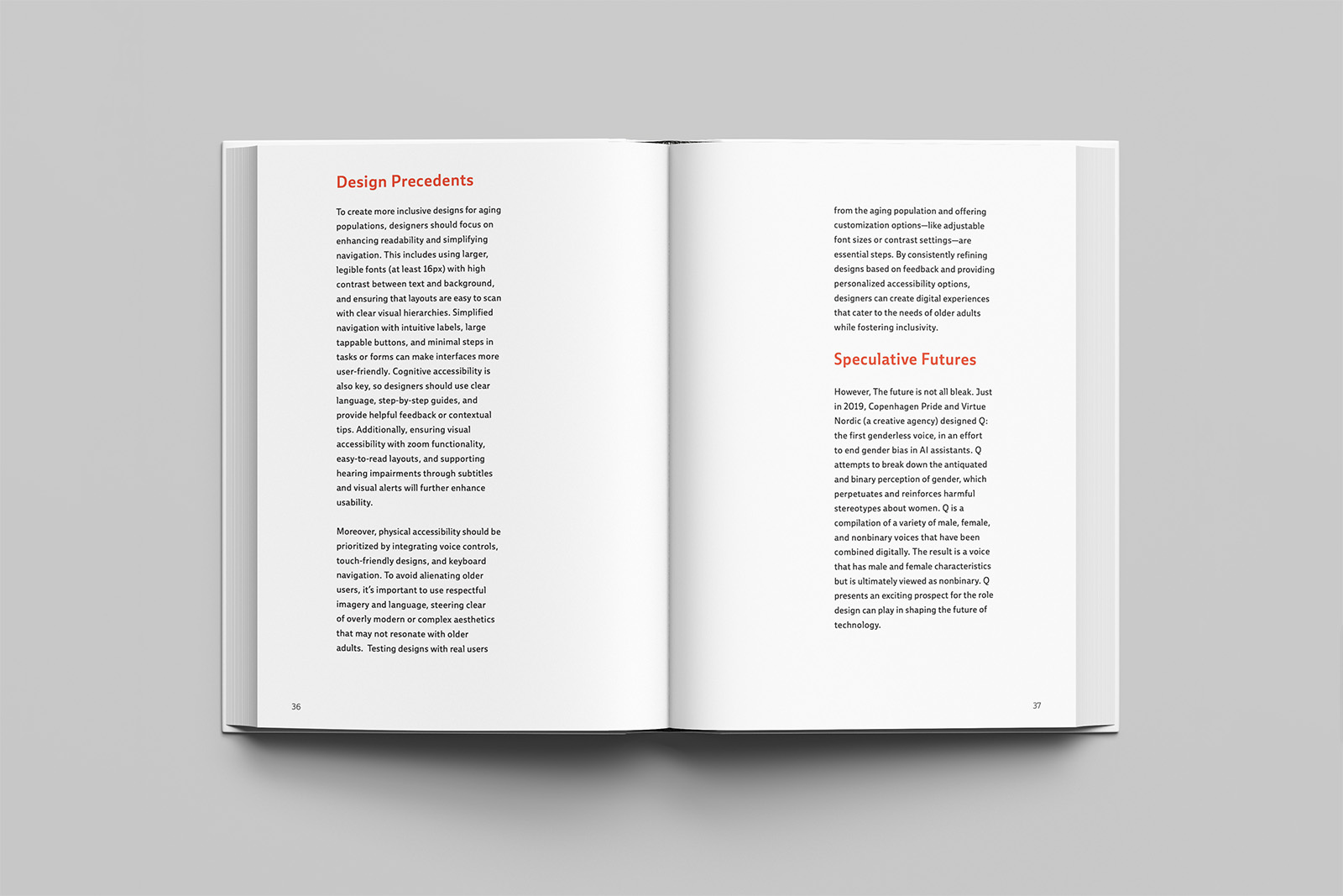 Thesis book spread mockup